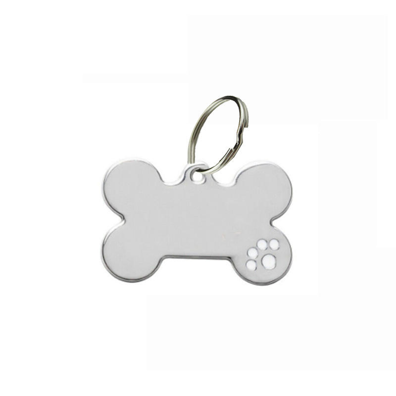 Custom Bone Shape Pet ID Tag Anti-Loss Collar Pendant for Cats Dogs