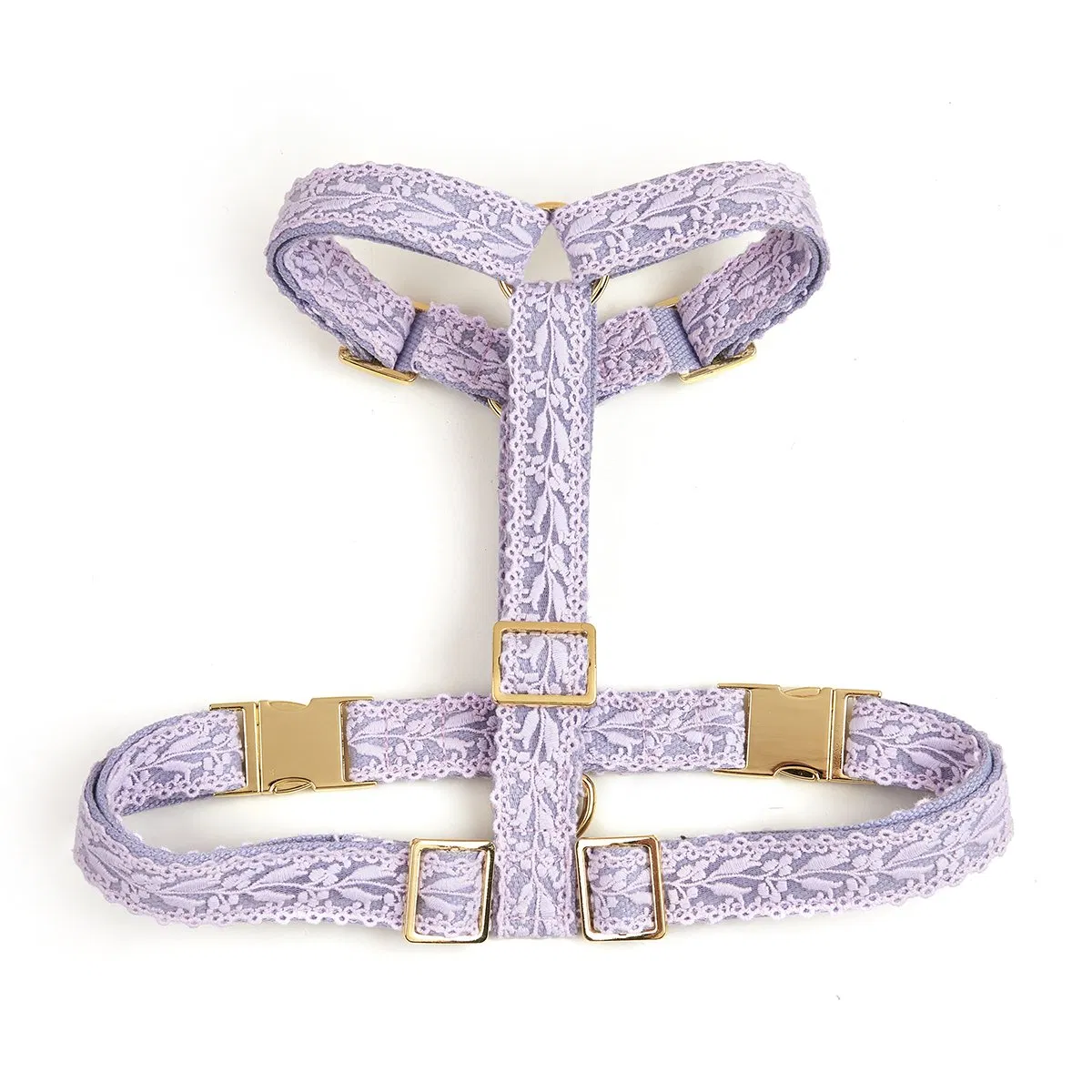 Adjustable Comfortable Unique Lace Dog Collar Harness Leash Set