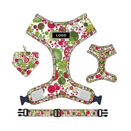 2024 New Designer OEM No Pull Reversible Dog Harness Adjustable Pet Dog Harness Leads Custom Dog Harness