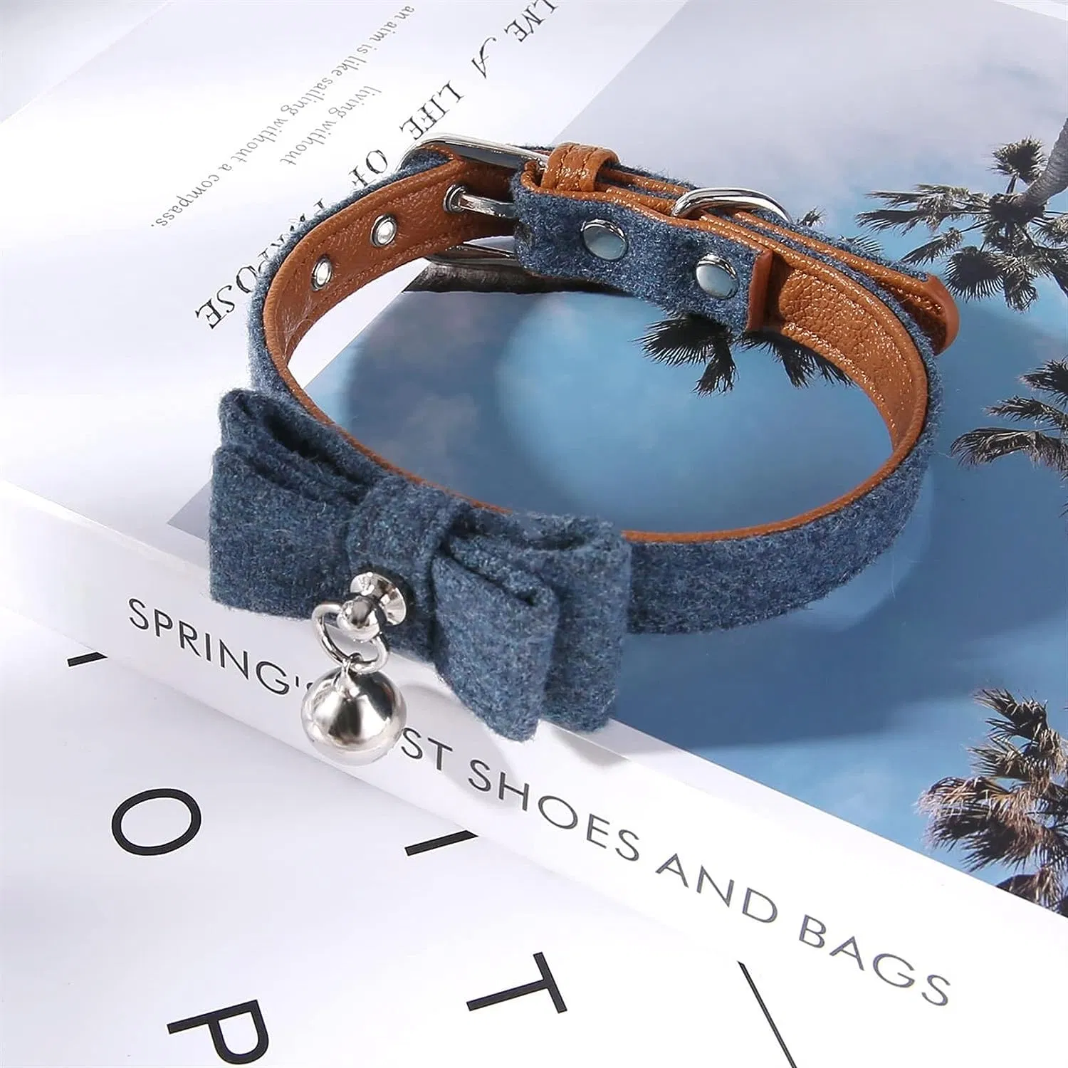 Luxury Cat Dog Bell Collar Pet Decorations Bow Tie