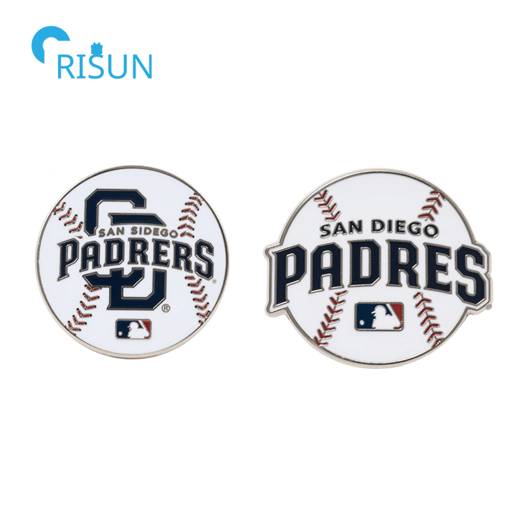 MLB Baseball SD San Diego Padres Cap Hat Tie Tack Pin Earring Necklace Cufflink Tie Clip Bar Refrigerator Magnet Keychain Keyring Badge Enamel Lapel Pin Set