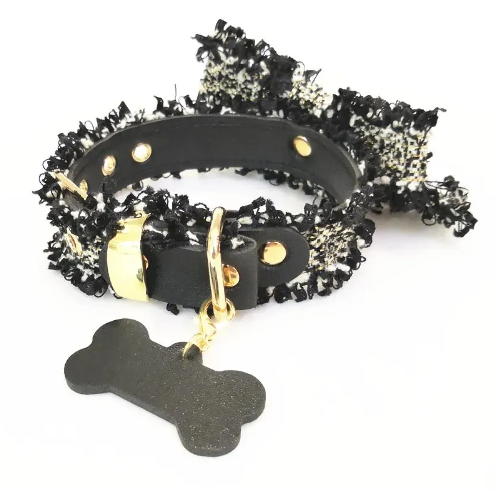 Sweet Flower Tie Pet Dog Collar