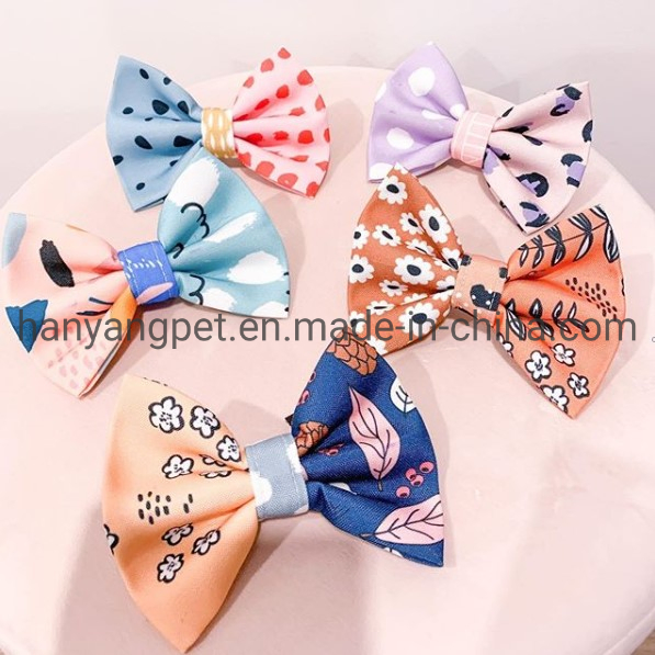 Hanyang OEM Pet Accessories Pet Product Custom OEM Bow Tie Dog Cat Bowtie Dog Collar