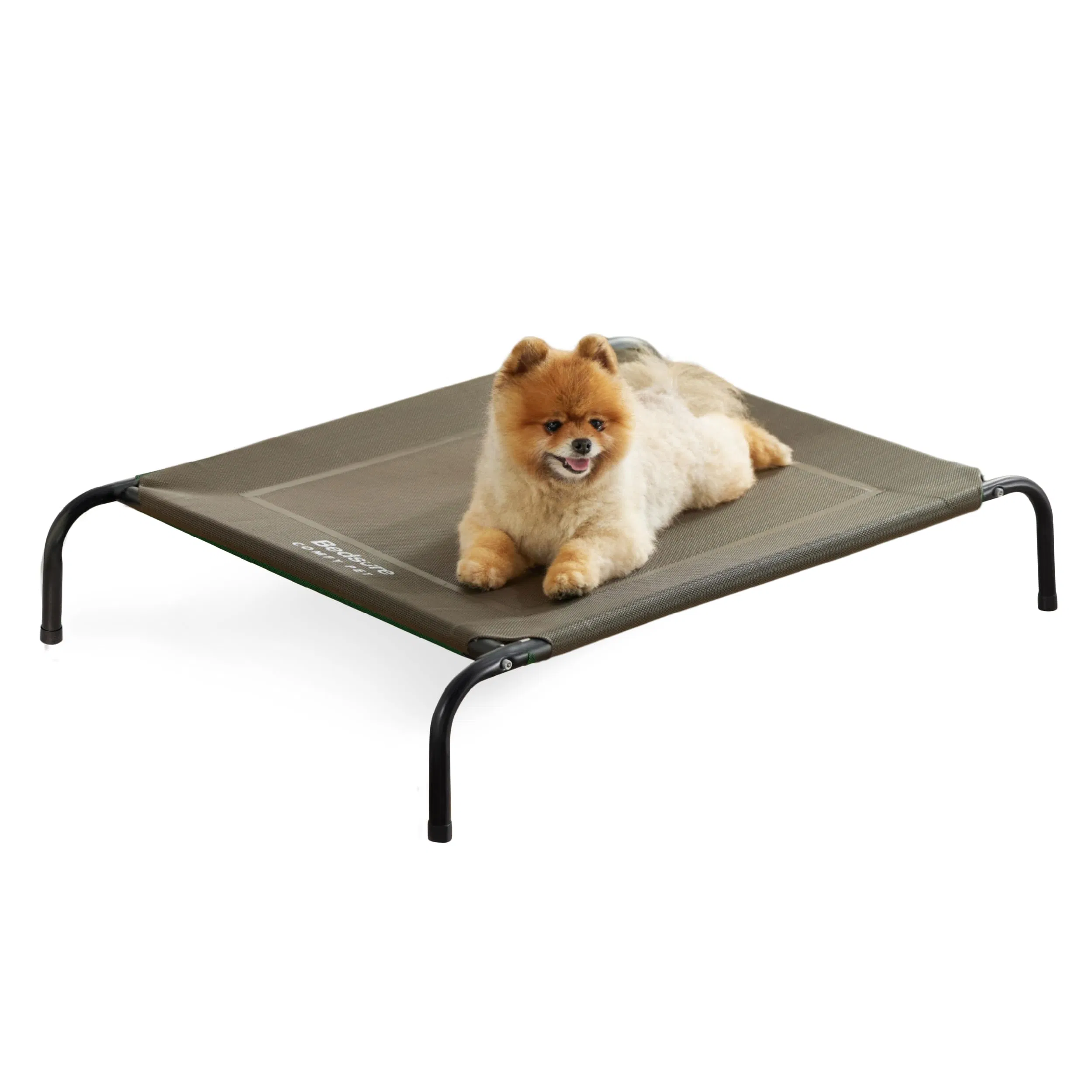 Outdoor Elevated Dog Bed Large Sized Dog, Portable Indoor &amp; Outdoor Cooling Raised Cot Pet Hammock Bed with Skid-Resistant Feet, Frame with Breathable Mesh