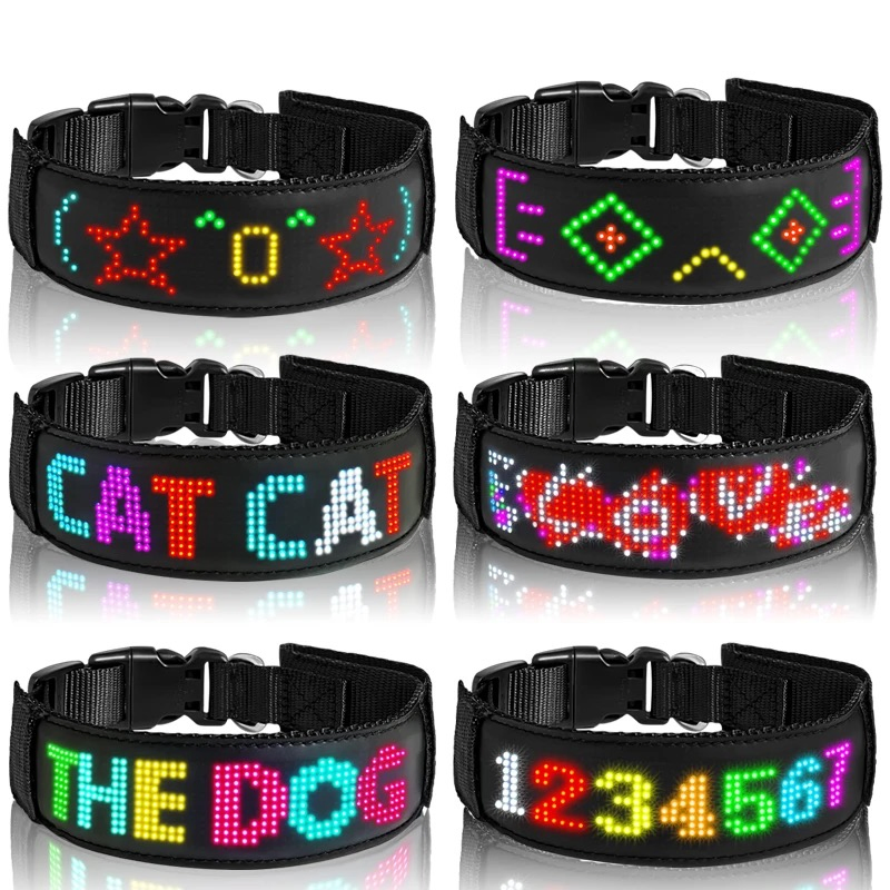 New Arrival: Traction-Style Pet LED Collar, Rechargeable LED Luminous Collar, Dog LED Pet Neck Collar