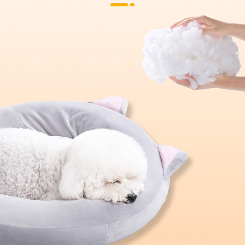 Cat Pet Bed Anti-Slip Bottom Calming Dog Beds Luxury Pet Bed