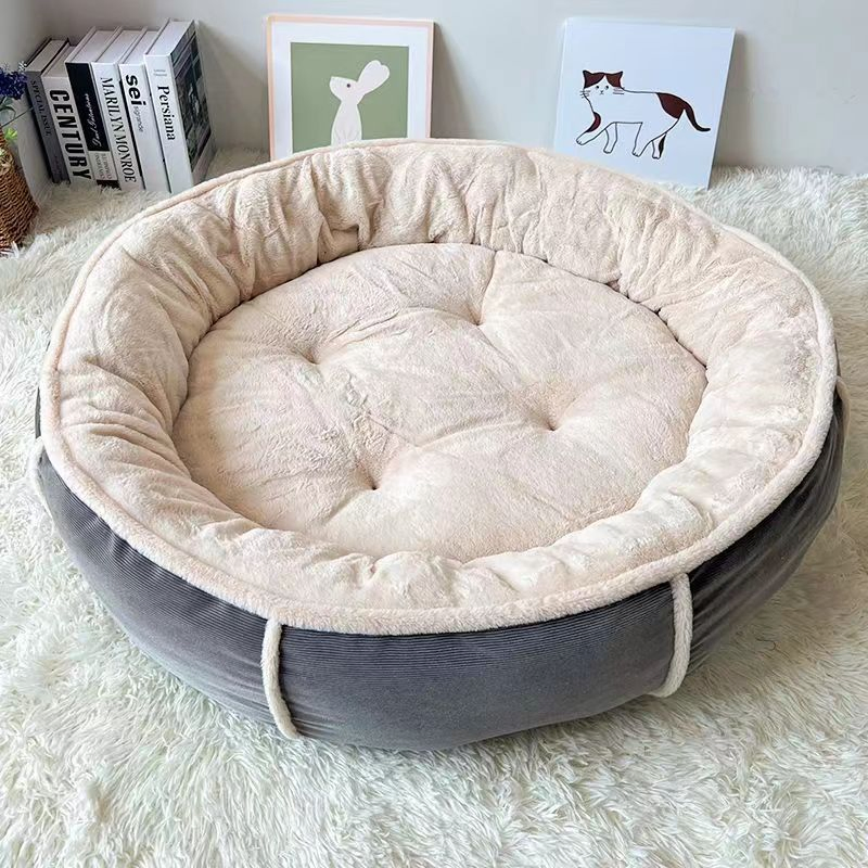 Wholesale Customized Luxury Calming Washable Pet Dog Sofa Plush Cat Bed
