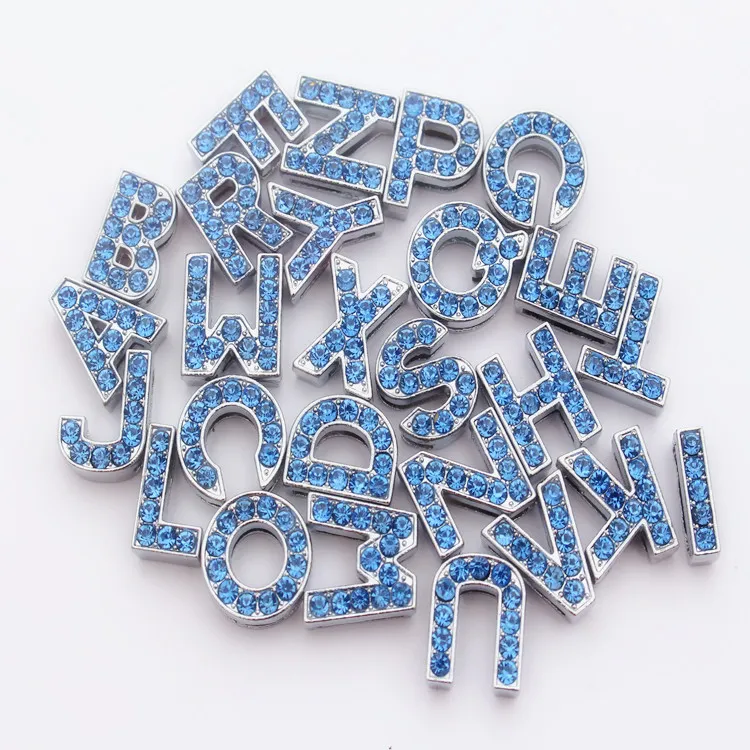Crystal Letters for PU Lead Pet Collars Slider Accessories 3