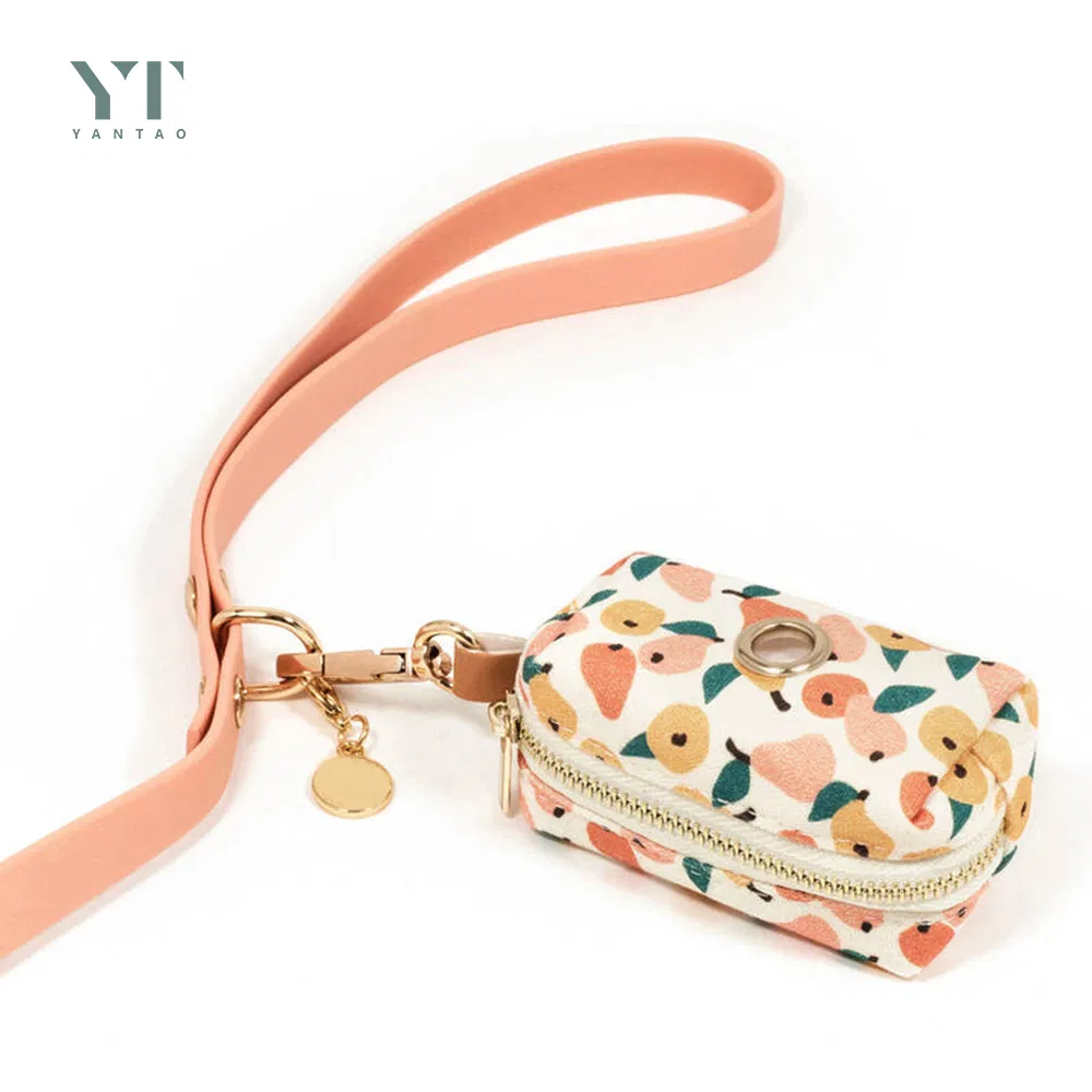 2023 New Pet Products PVC Waterproof Durable Dog Leash Set Custom Patterned Pet Collar and Matching Pet Poop Bags Adjustable Dog Collar with Tags