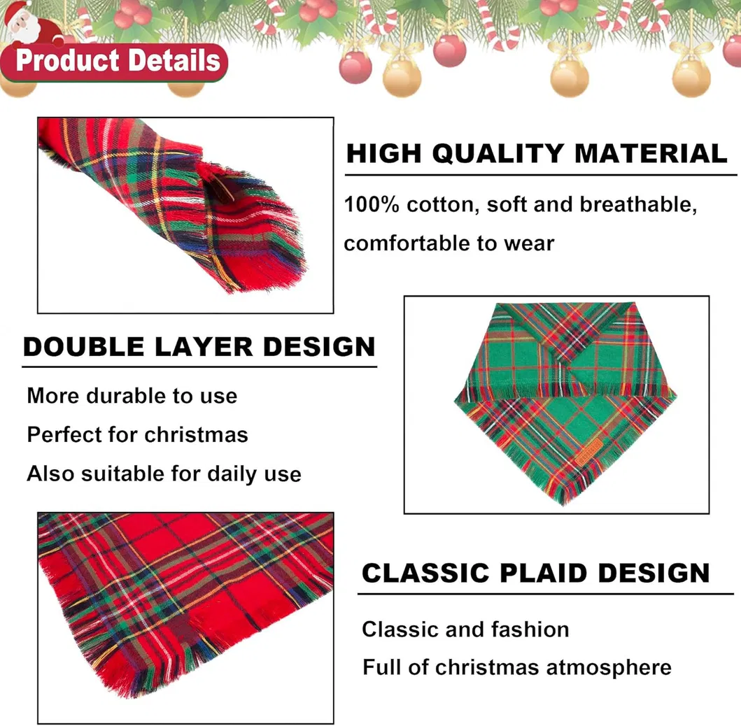 Dog Bandana Plaid View 5