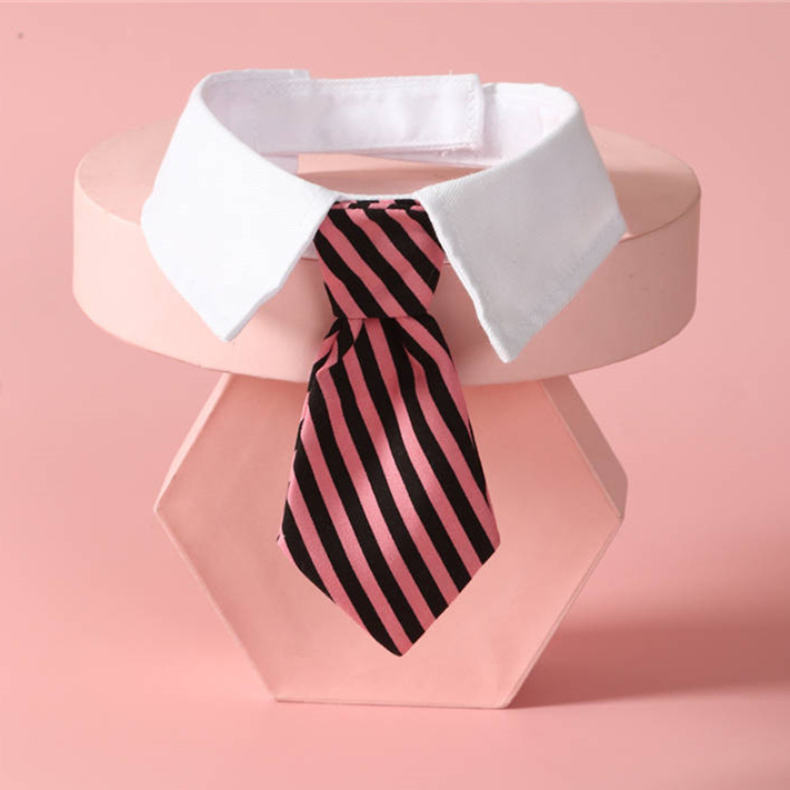 Wholesale Fashionable Pet Accessories Striped Formal Neck Tie Party Tuxedo Cat Dog Collar Bow Tie