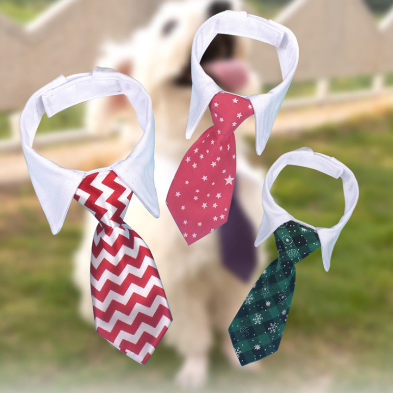 Wholesale Adjustable Pet Ties Dog Cat Collar Neck Tie Dog Cotton Bow Ties