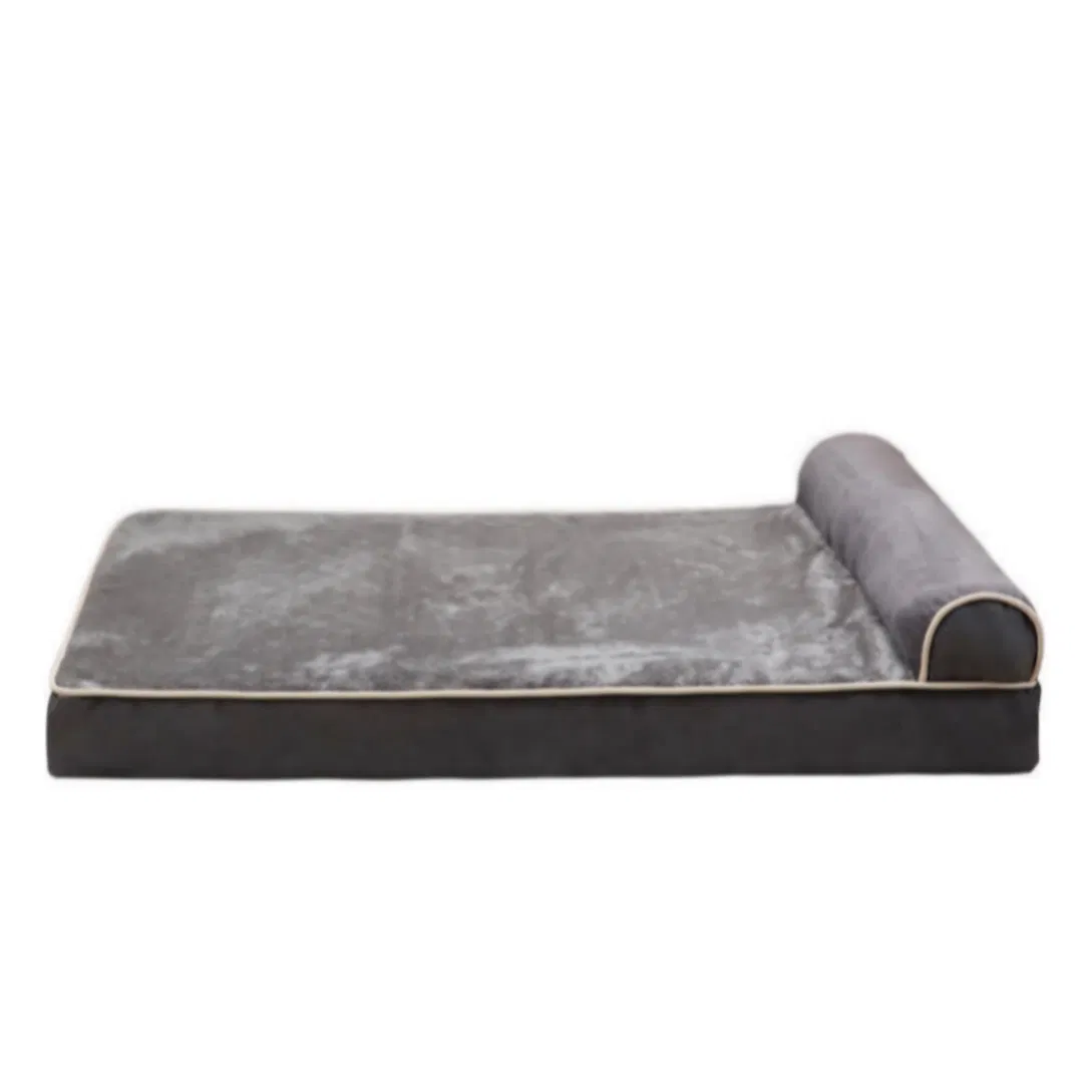 Anti Anxiety Dog Bed with a Gently Raised Rim Provides a Secure Enclosed Feeling for Stressed Pets