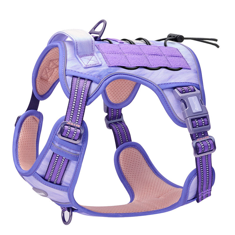 Hot Sale Reflective Pet Harnesses Adjustable Tactical No Pull Dog Harness for Medium Large Dogs