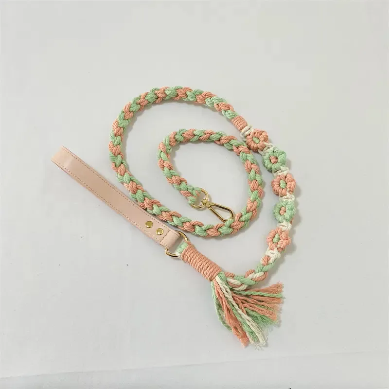 Macrame Dog Leash Detail 6