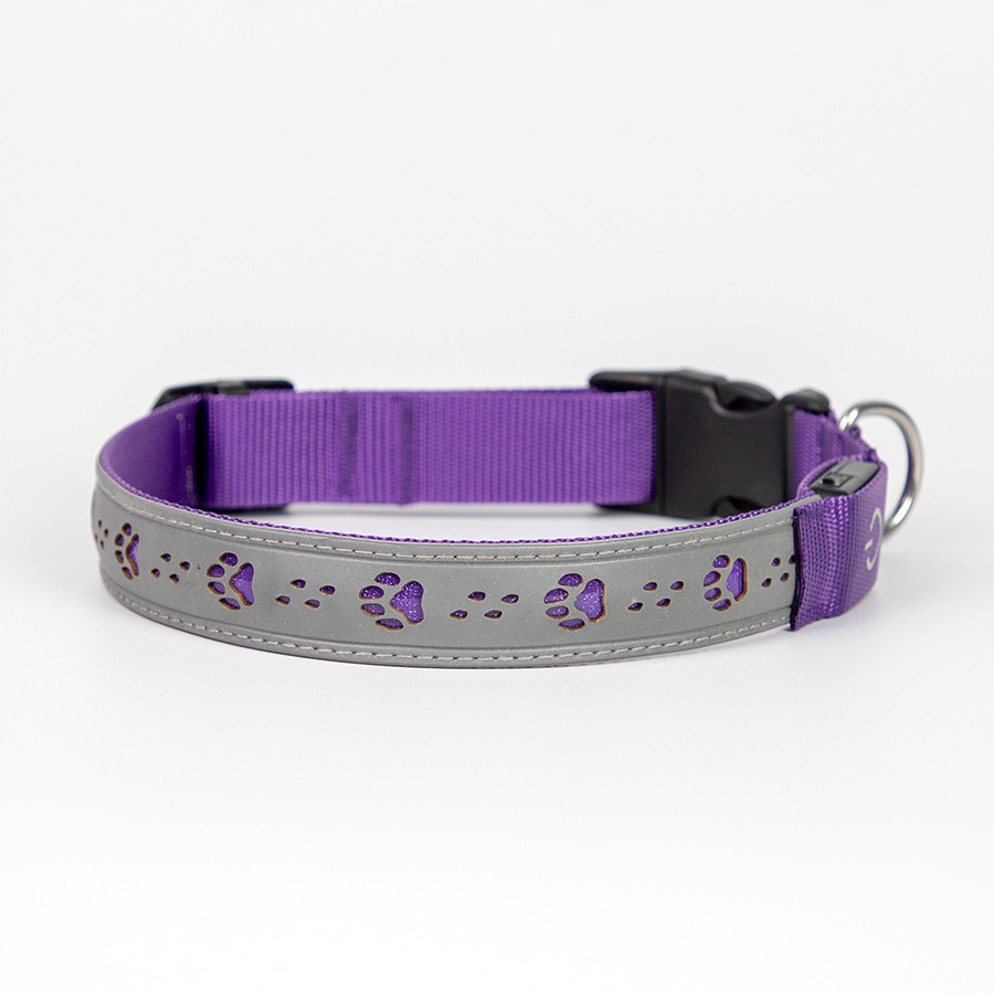 Glow in The Dark USB Rechargeable LED Dog Safety Collar for Pets