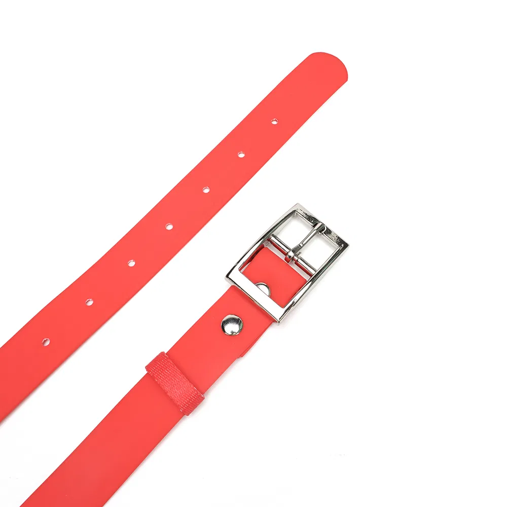 Custom PVC Waterproof Anti Break Free Anti-Bite Adjustable Dog Collar with Leash