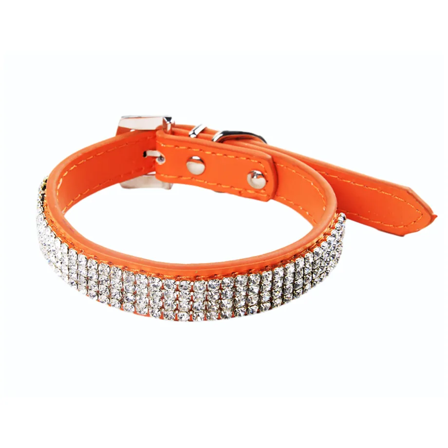 Adjustable PU Leather Pet Dog Collar 1