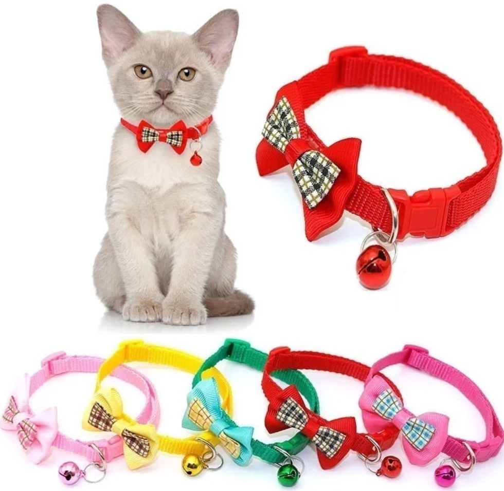 Wholesale Cheap Bells Cats Collars Dogs Neck Ties Pets Cats Bow Tie