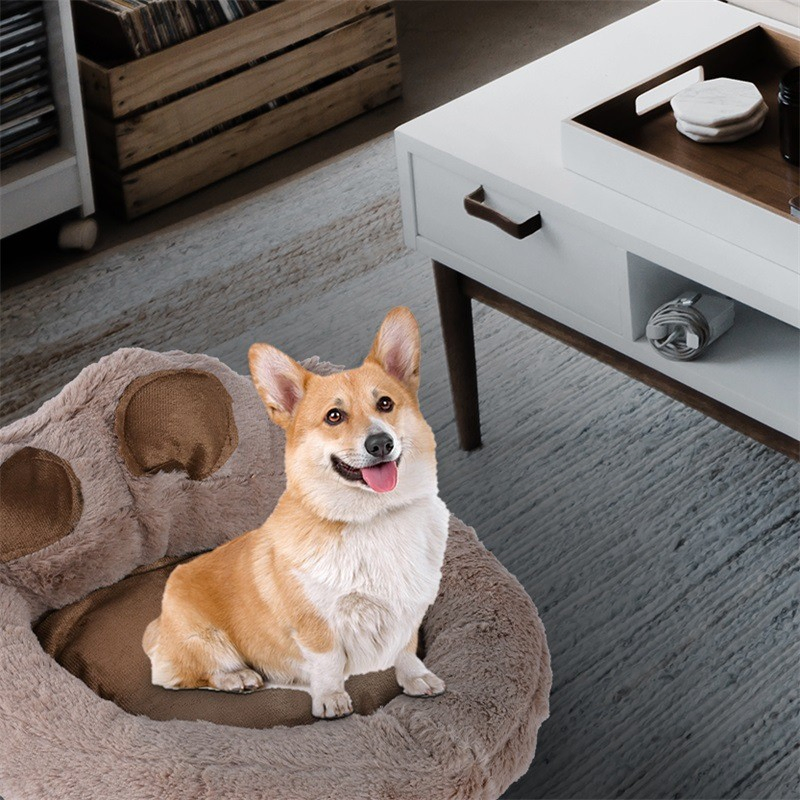 Cartoon Bear Paw Dog Bed House Cat Sleep Mat Sofa Dogs Cushion Mat Pet Nest Dog Houses Cute Paw Kennel Bed for Cat Puppy
