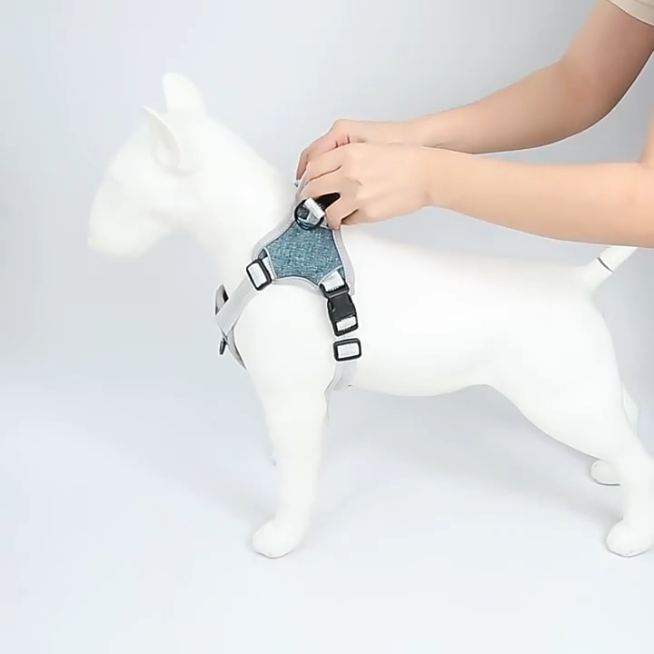 Reflective No Pull Pet Dog Harness Easy Walking Dog Harness Collar Lead