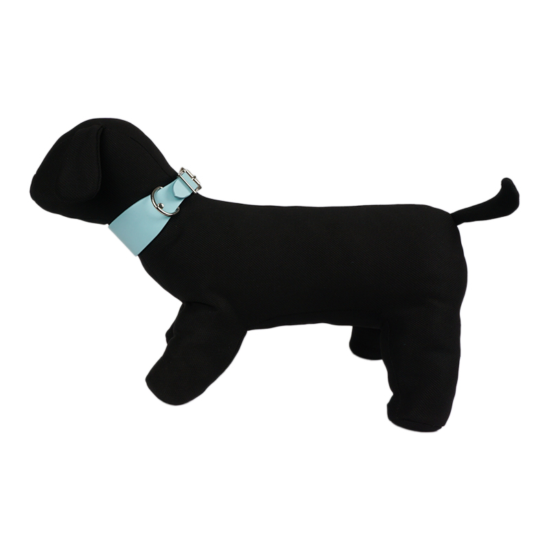 Factory Fashion Black Adjustable Comfort Pet Dog Collar and Leash, Durable PU Leather Dog Collars Logo Custom