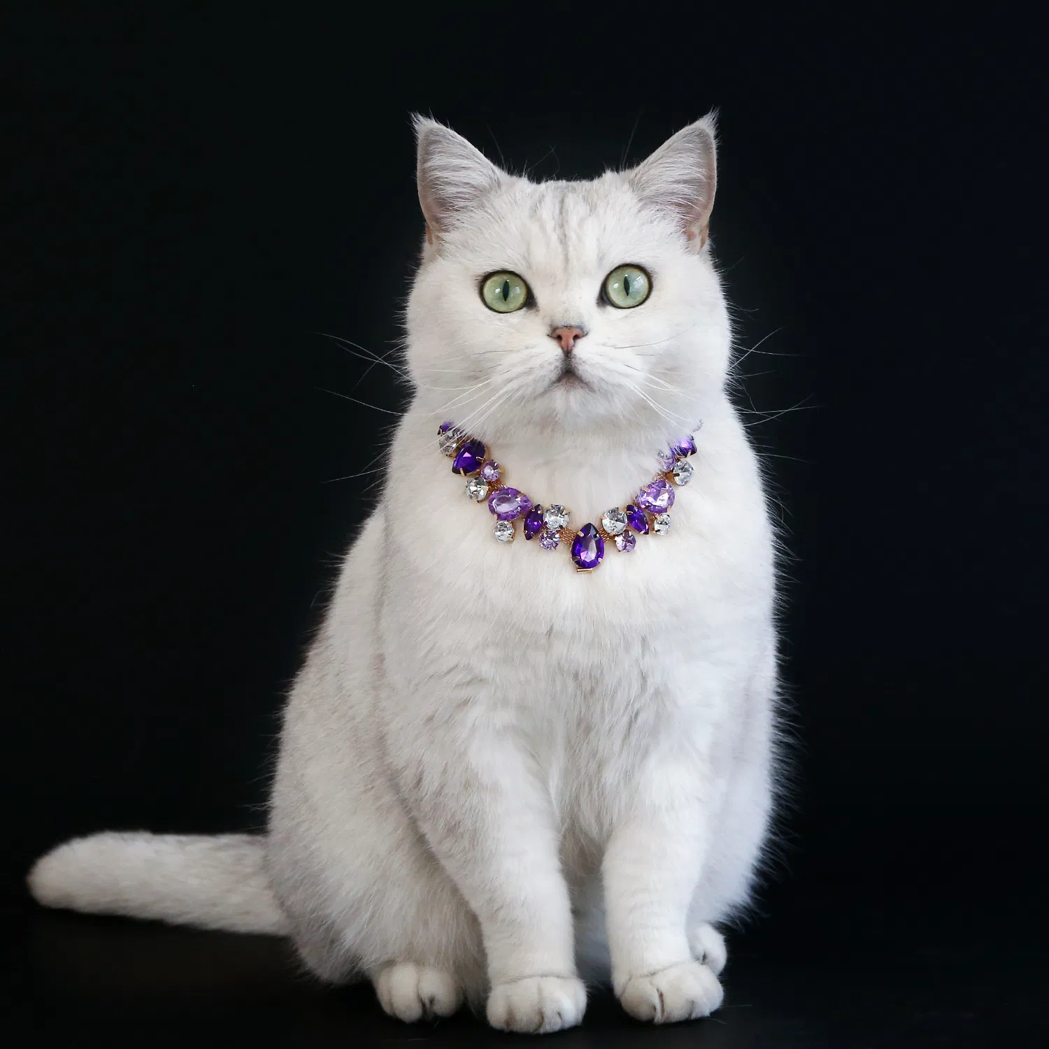 Crystal Gemstone Pet Necklace