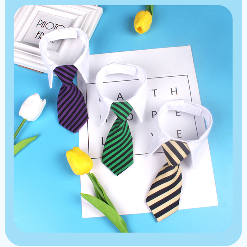 Wholesale Adjustable Pet Ties Dog Cat Collar Neck Tie Dog Cotton Bow Ties