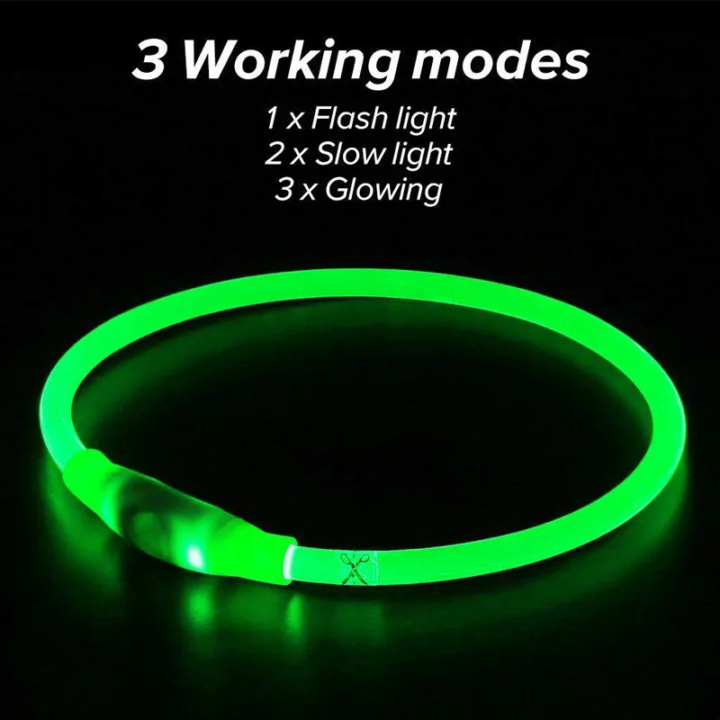 Rechargeable LED Dog Collar 7