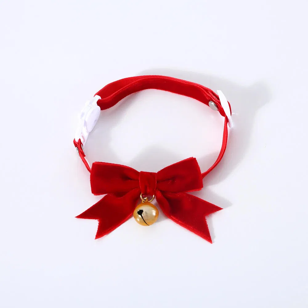 Christmas Festival Bowknot Decoration Portable Pretty Pet Collars for Cats