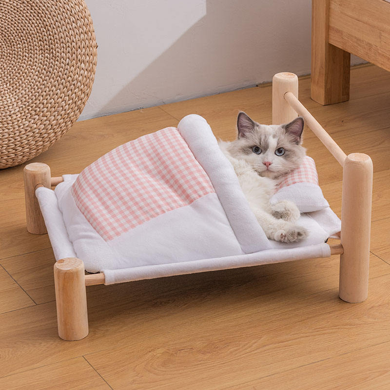 New Arrival Portable Fully Removable Washable Cotton Pet Dog Raised Bed