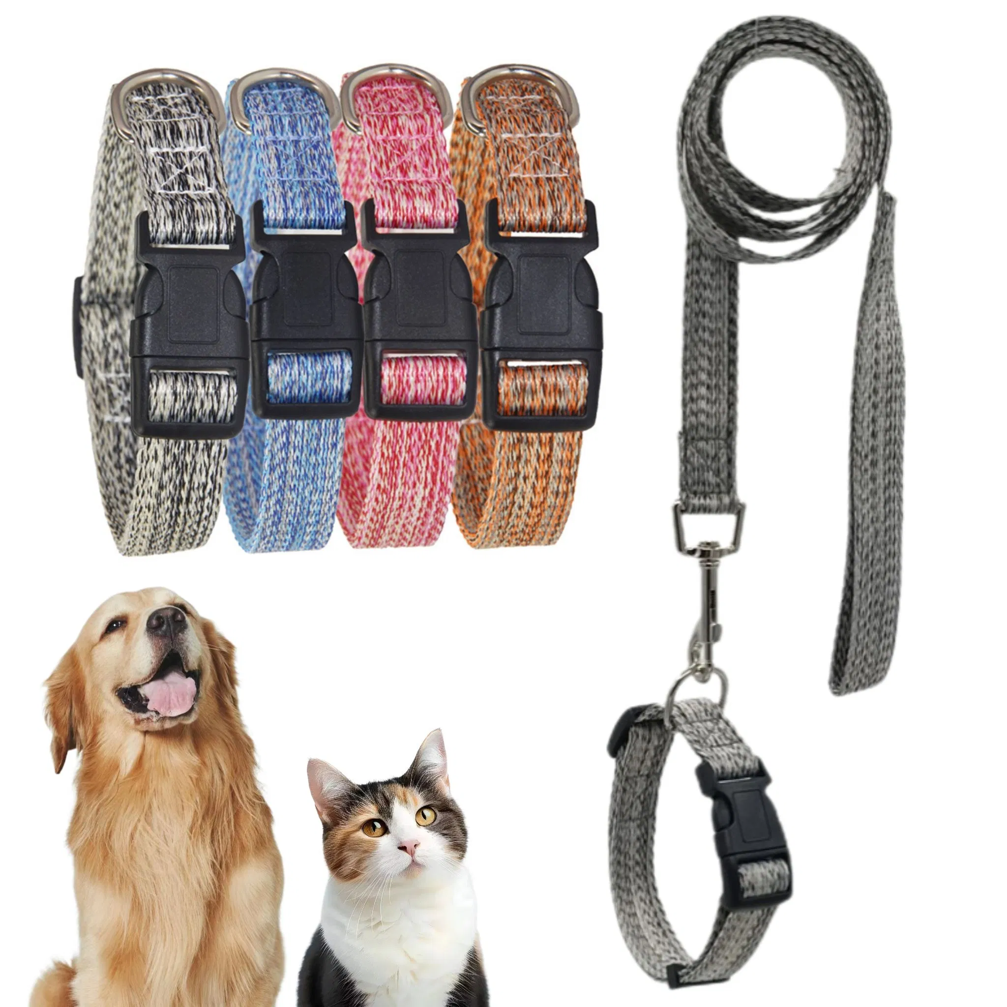 Breathable Hemp Material Pet Collars for Cats and Dogs