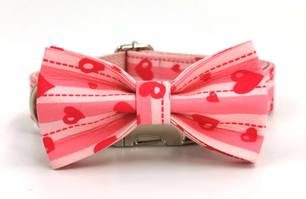 Dog Dots Bowknot Collar 9