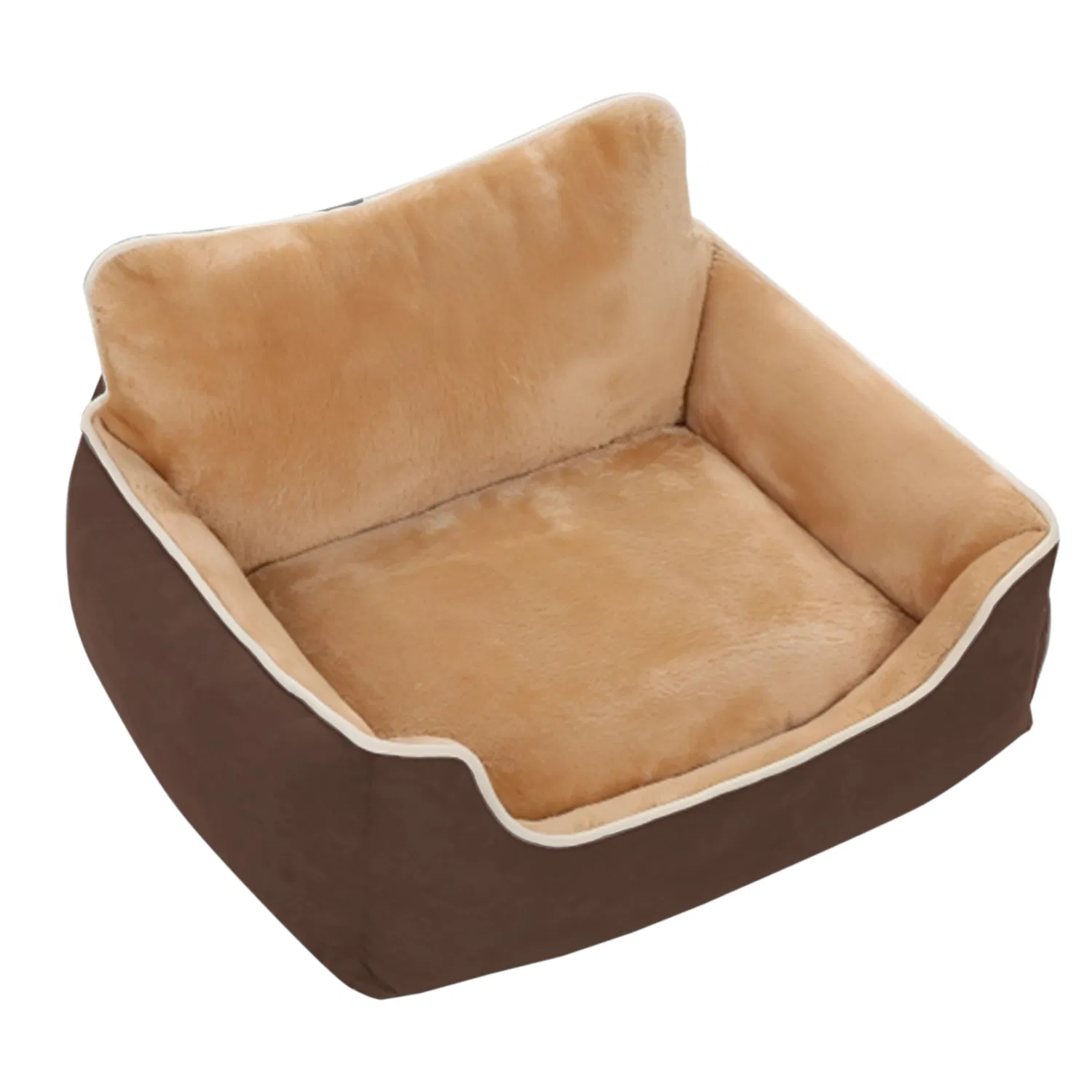 Soft Comfortable Sofa Couch Plush Bed for Dogs Cats Fluffy Calming Pet Bed