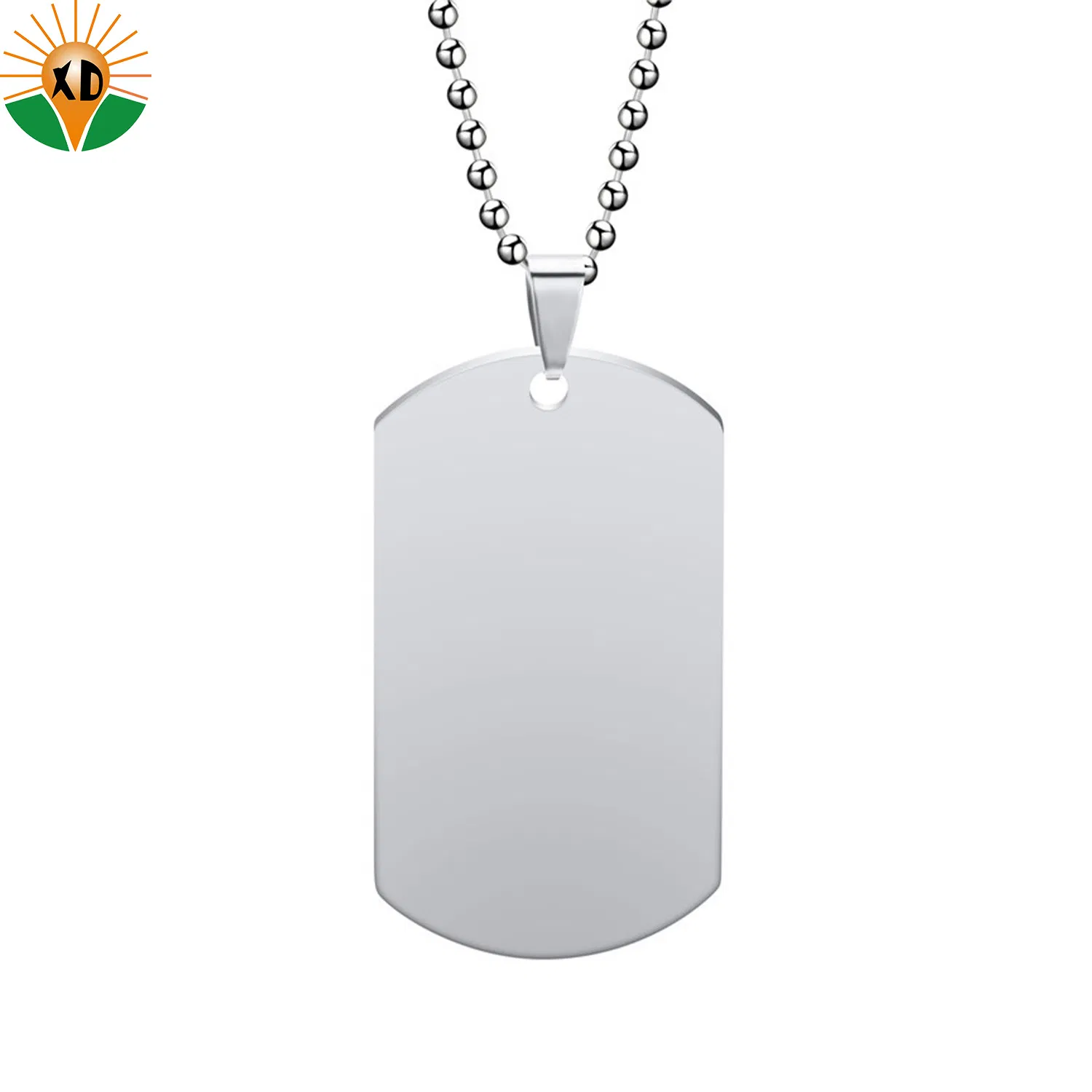 Moissanite Pendant Slide on Dog Tags Iron Blank Custom Logo Metal Crafts UK Dog Tag