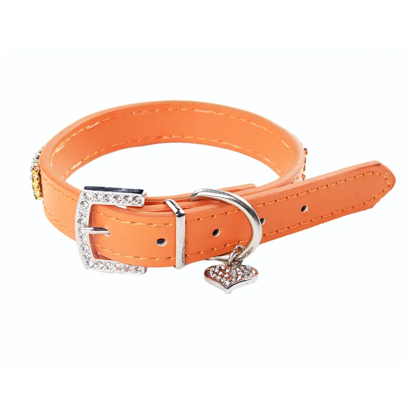 Adjustable PU Leather Pet Dog Collar 2