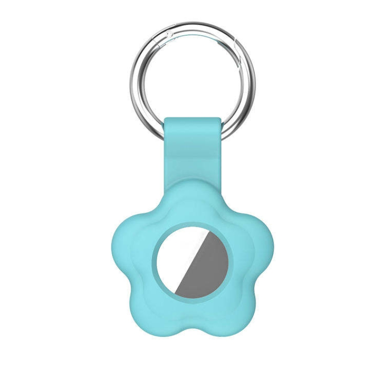 Silicone GPS Finder Holder Key Ring Protective Cover -Floral Pattern Collar