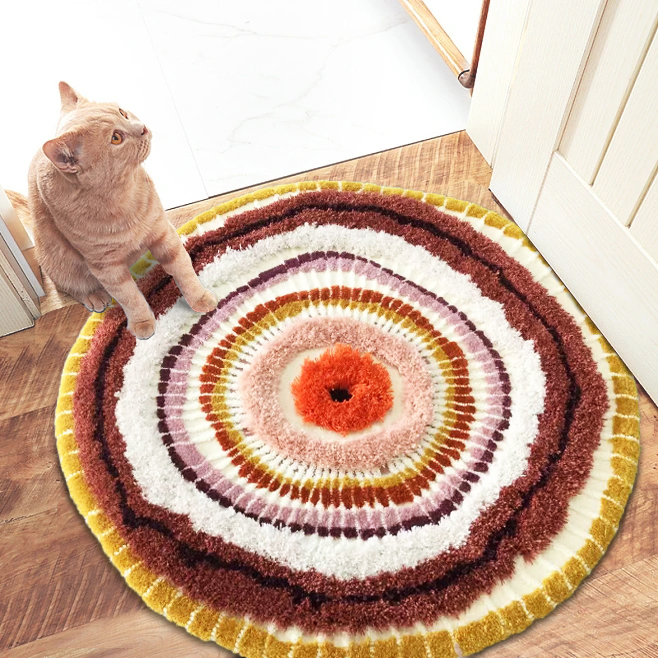 Luxury Soft Wool Pet Dog Hand Tufted Mat Warm Pet Bed in Winter