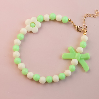 Pet Collar Kitten Dog Pearl Necklace Jewelry Flower Bow Macaron