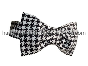 Hanyang OEM Pet Accessories Pet Product Custom Adjustable Pet Collar Bow Tie Classical Printing Dog Bowtie Custom Bowtie