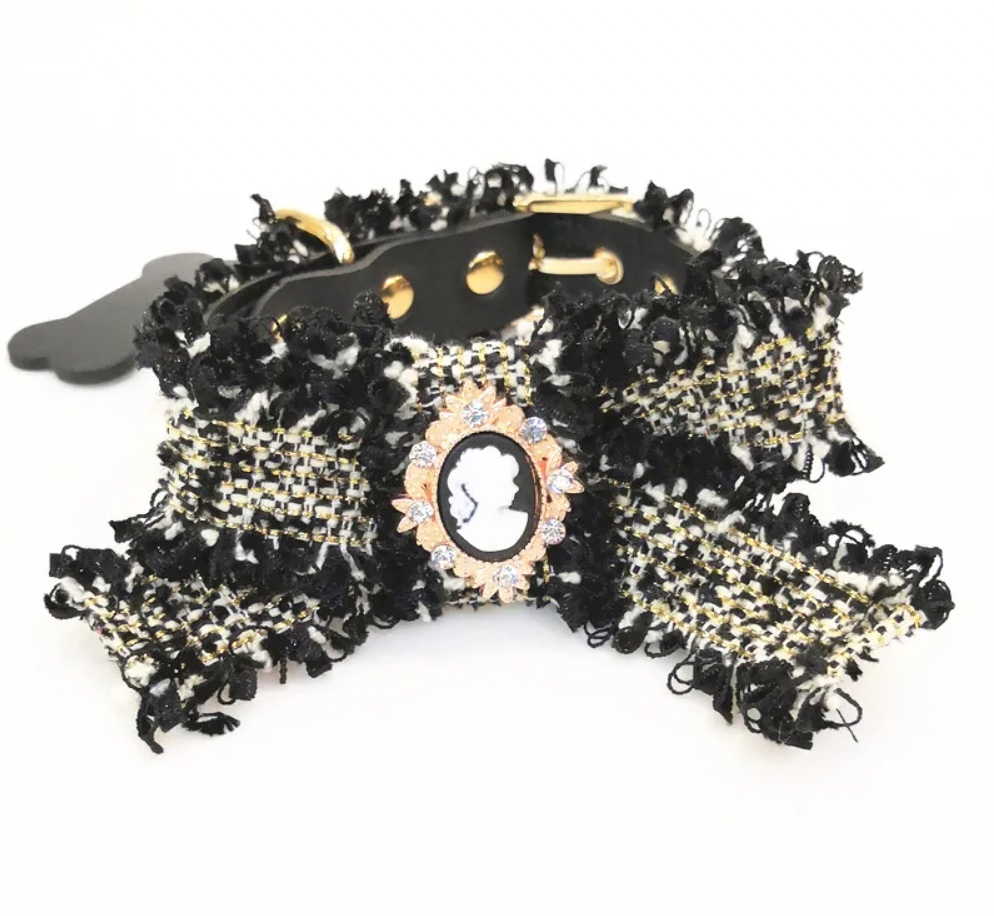 Sweet Flower Tie Pet Dog Collar, Pet Dog Collar for Puppy