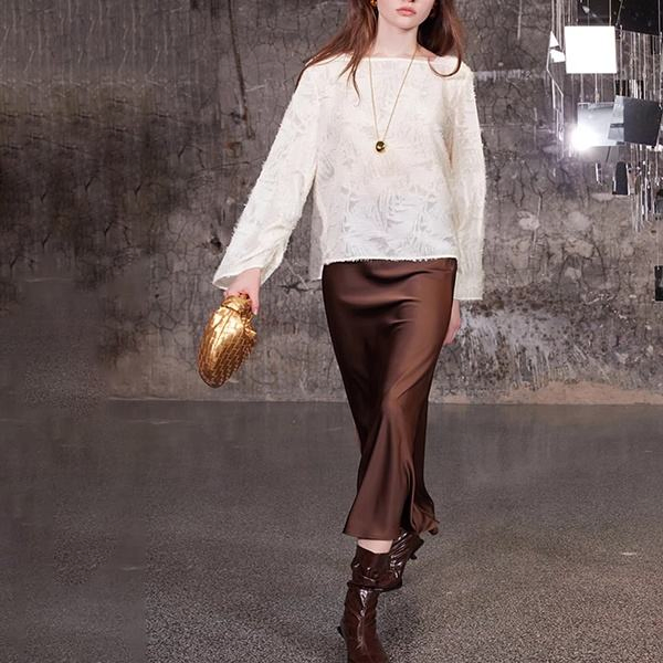 White Shirt Small Tassel Collar Blouse Loose Joker Long Sleeve Shirt Female