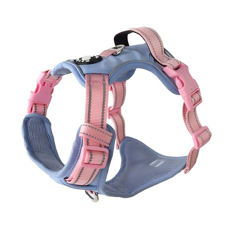 No Pull Lightweight Soft &amp; Comfortable Cushion Pet Chest Dog Harnesses Vest with Multi Color Adjustable Durable Breathable Mesh