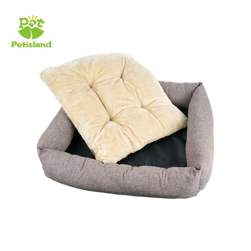 Petisland Pet Bed Wholesale Dog Beds Custom Soft Washable Cushion Cat Pet Beds Eco Friendly Sofa Luxury Dog Bed