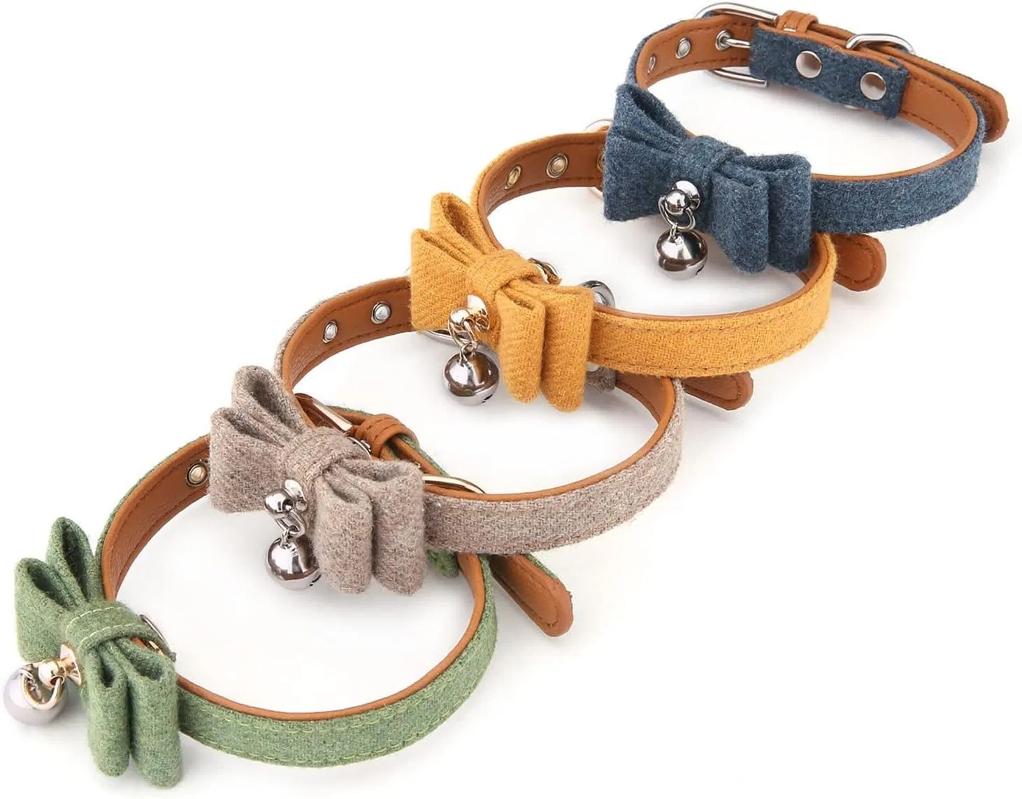 Luxury Cat Dog Bell Collar Pet Decorations Bow Tie