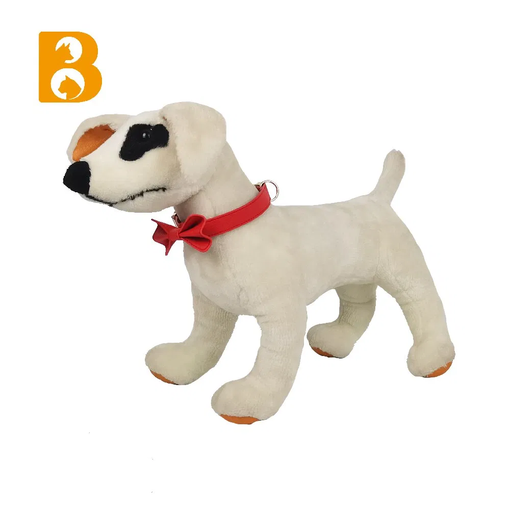PU Fabric Dog Collar Pet Collar Eith Bowknot Cute Fashion Pet Item