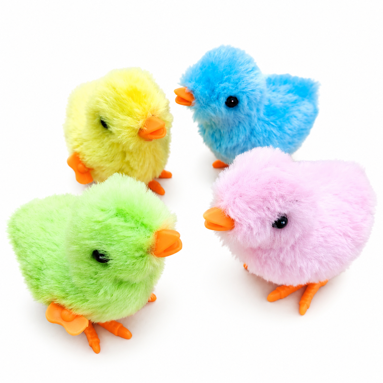 Classic Plush Chicken Kids Educational Toy Clockwork Jumping Walking Chicks Toys Baby Gifts Random Color