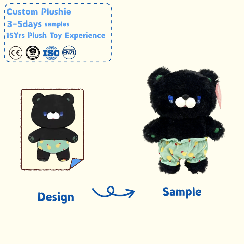 Plushie Custom Design Custom Plush Bear Interactive Plush Toys Oem Plush Toy