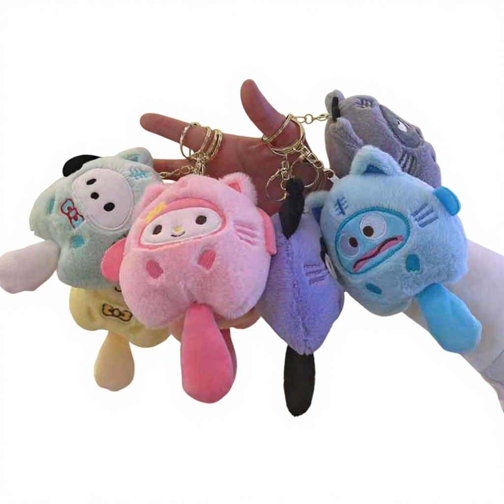 The Latest Design Plush Toy Mini Kawaii Plush Doll Pendant Plushies Stuffed Animal Melody Plush Doll Keychain Toy