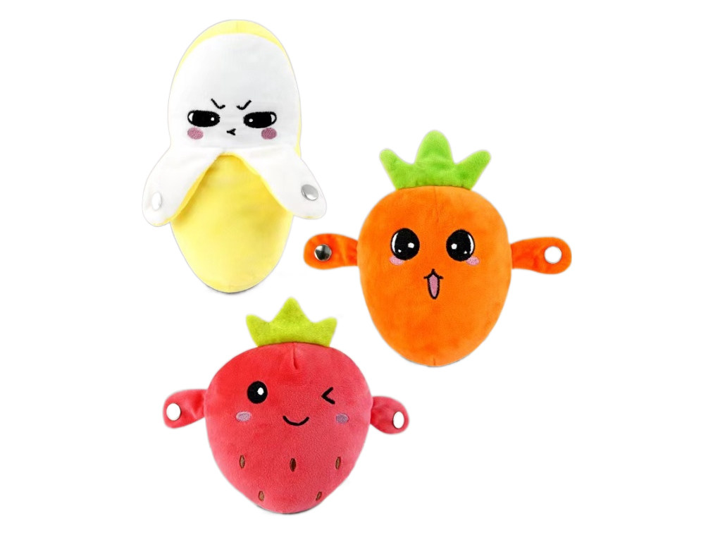 Educational Musical Learning Fruit Piano PP Cotton Embroidered Super Soft Body Inductive Beat Music Banana Plush Toys for Ages